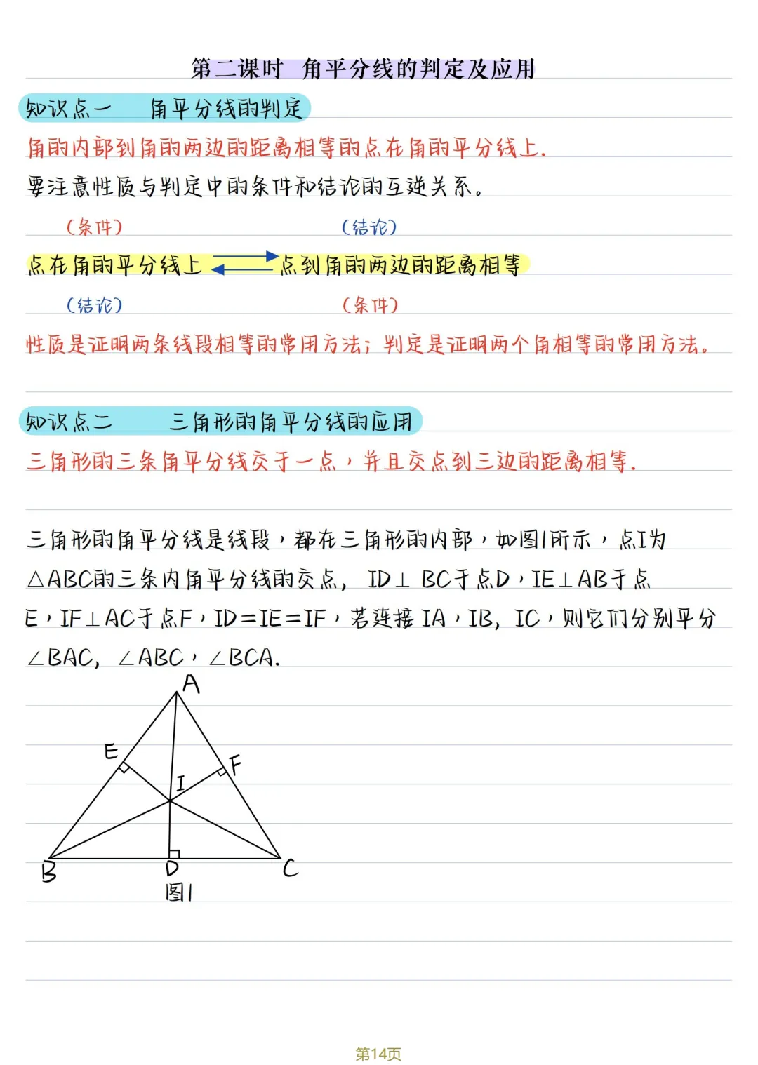 初二数学 | 人教版八年级上册核心知识点总结(彩色电子版)-第14张图片-四季读书网