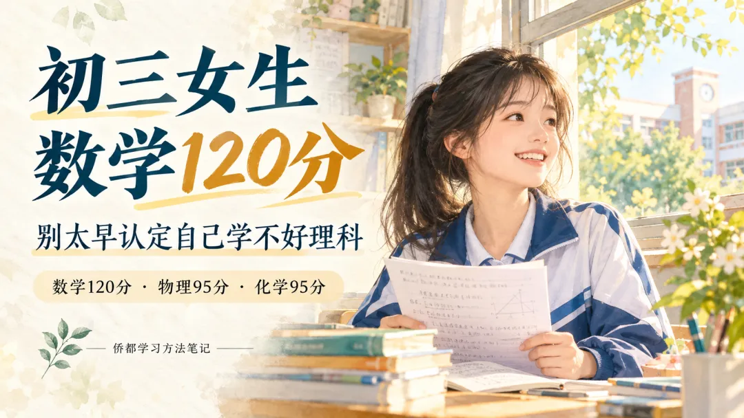 初三女生数学考了120分:别太早认定自己学不好理科-第5张图片-四季读书网 初三女生数学考了120分:别太早认定自己学不好理科-第5张图片-四季读书网