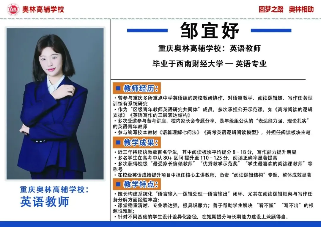 重庆高考冲刺|奥林高辅高三全日制集训,老牌学校收费透明-第21张图片-四季读书网 重庆高考冲刺|奥林高辅高三全日制集训,老牌学校收费透明-第21张图片-四季读书网