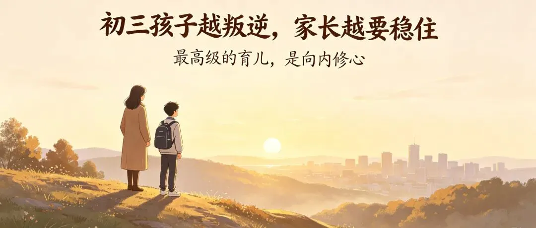 初三孩子越叛逆,家长越要稳住:最高级的育儿,是向内修心-第1张图片-四季读书网 初三孩子越叛逆,家长越要稳住:最高级的育儿,是向内修心-第1张图片-四季读书网
