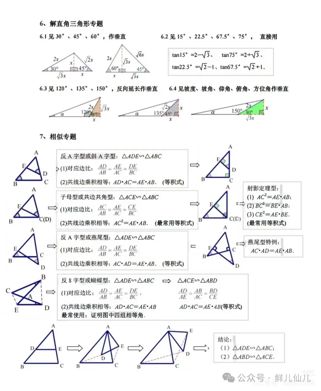 中考数学解题技巧(辅助线总结)-第4张图片-四季读书网