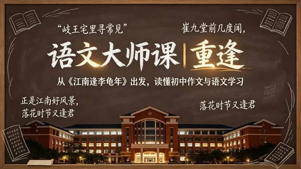 初一语文大师课|重逢:从盛唐诗歌到考场作文,读懂语文的人文与应试》-第1张图片-四季读书网 初一语文大师课|重逢:从盛唐诗歌到考场作文,读懂语文的人文与应试》-第1张图片-四季读书网