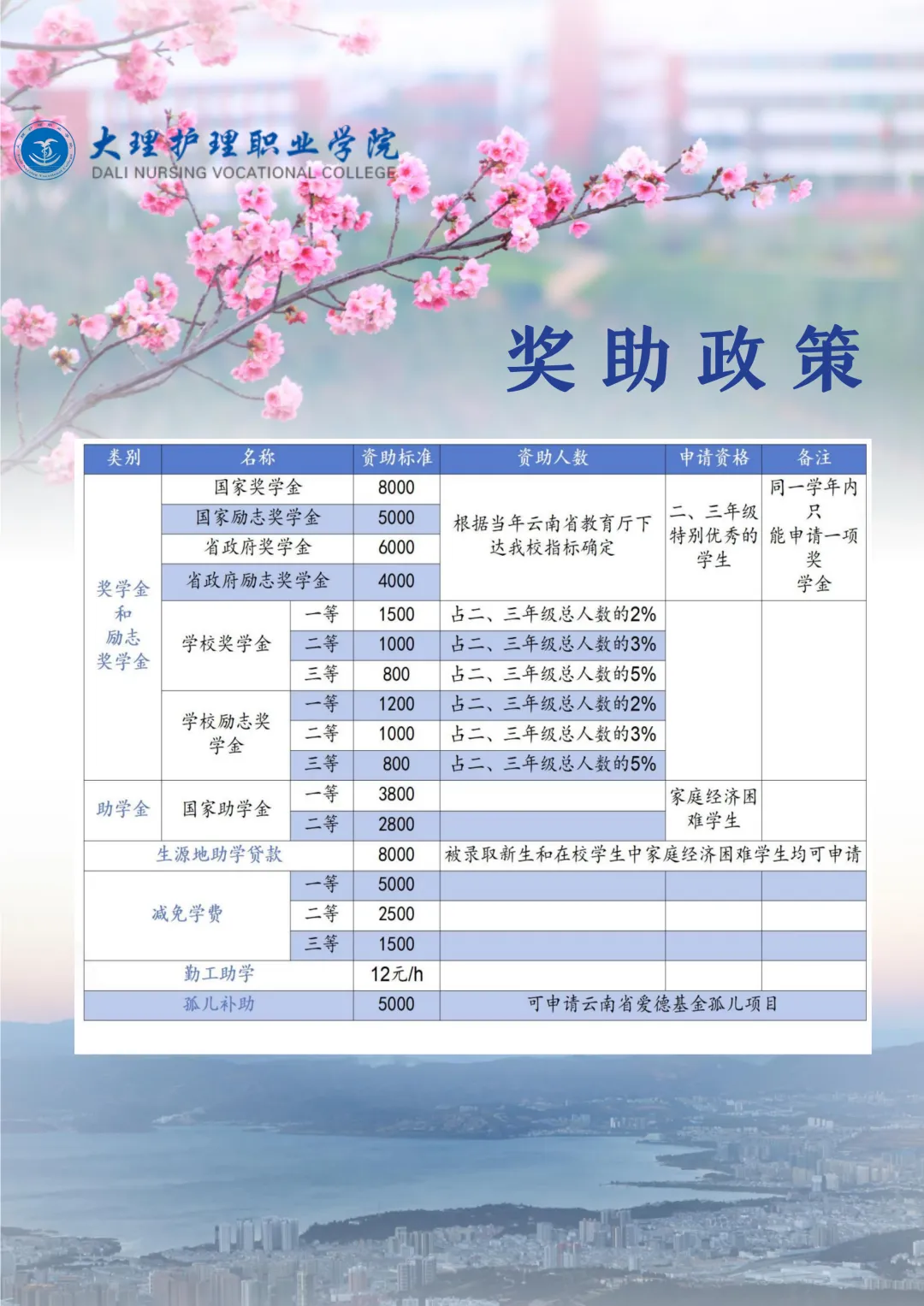 【云南春季高考】2027年会考多少分能上大理护理职业学院?(附2026年春季招生简章)-第9张图片-四季读书网