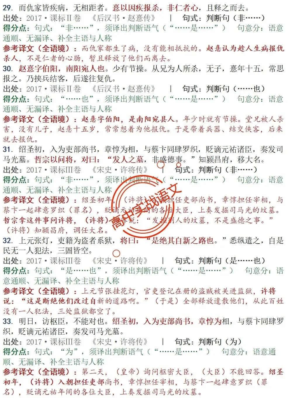 【对标真题】为什么要学透【文言句式】,因为高考都考过,近10年文言句式对点全梳理(108页)!-第21张图片-四季读书网 【对标真题】为什么要学透【文言句式】,因为高考都考过,近10年文言句式对点全梳理(108页)!-第21张图片-四季读书网