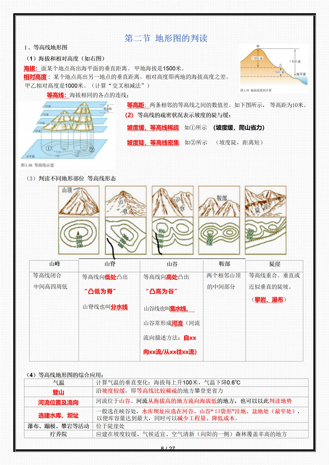 【初一】新版七年级上册地理全册重点知识点背诵清单,完整版可打印(2026)-第8张图片-四季读书网 【初一】新版七年级上册地理全册重点知识点背诵清单,完整版可打印(2026)-第8张图片-四季读书网