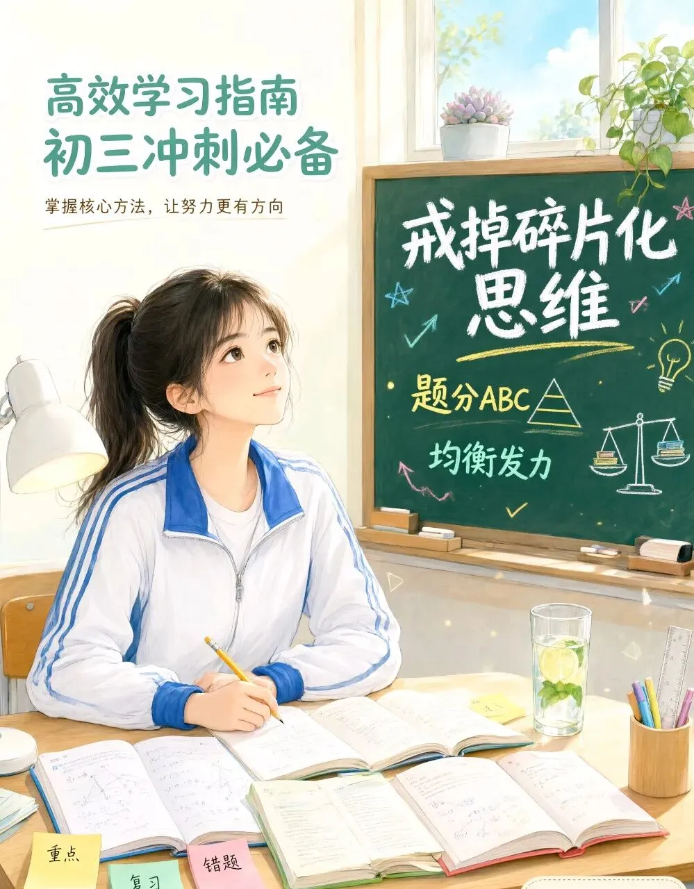 初三月考502分,想猛补数学?王老师一句话泼醒她:你搞反了-第1张图片-四季读书网