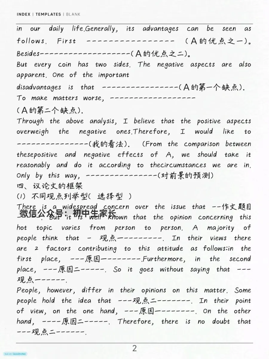 初中英语 | 中考英语作文万能模板+万能句型,务必让孩子全部背熟!-第3张图片-四季读书网 初中英语 | 中考英语作文万能模板+万能句型,务必让孩子全部背熟!-第3张图片-四季读书网