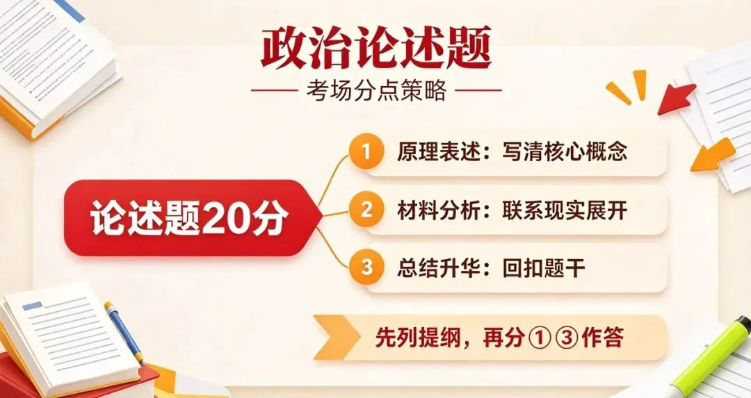 成人高考2026年专升本《政治》试卷和参考答案,一起来估分吧!-第3张图片-四季读书网