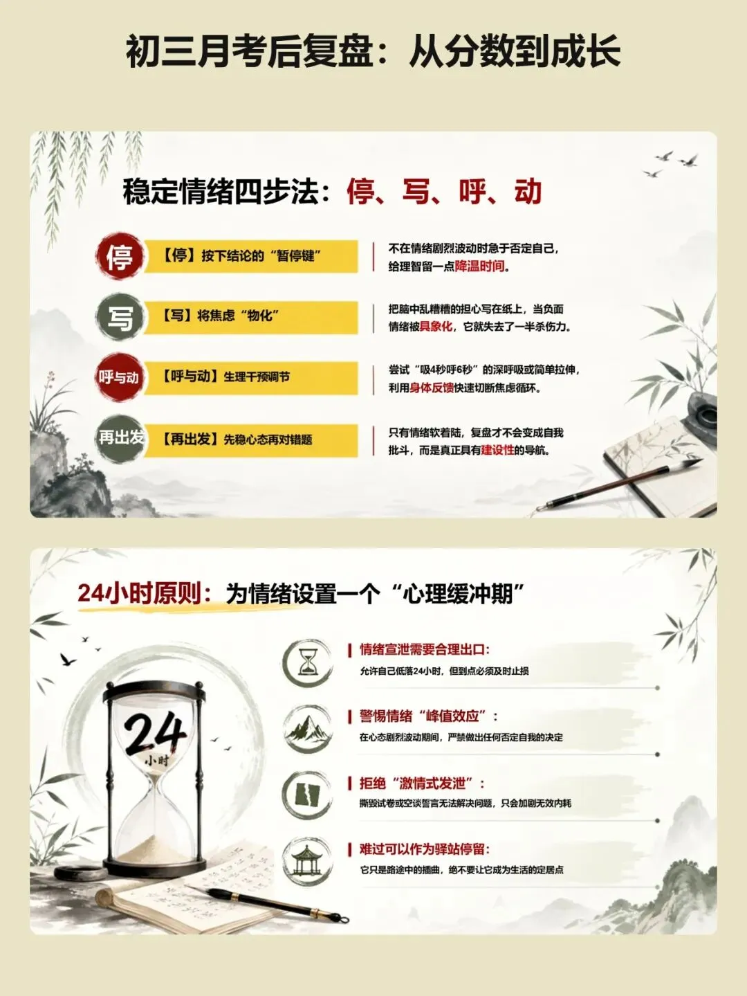 考后复盘别只说粗心:这份初三课件把失分原因分成四类来讲 ,从分数到成长【34页PPT】-第5张图片-四季读书网