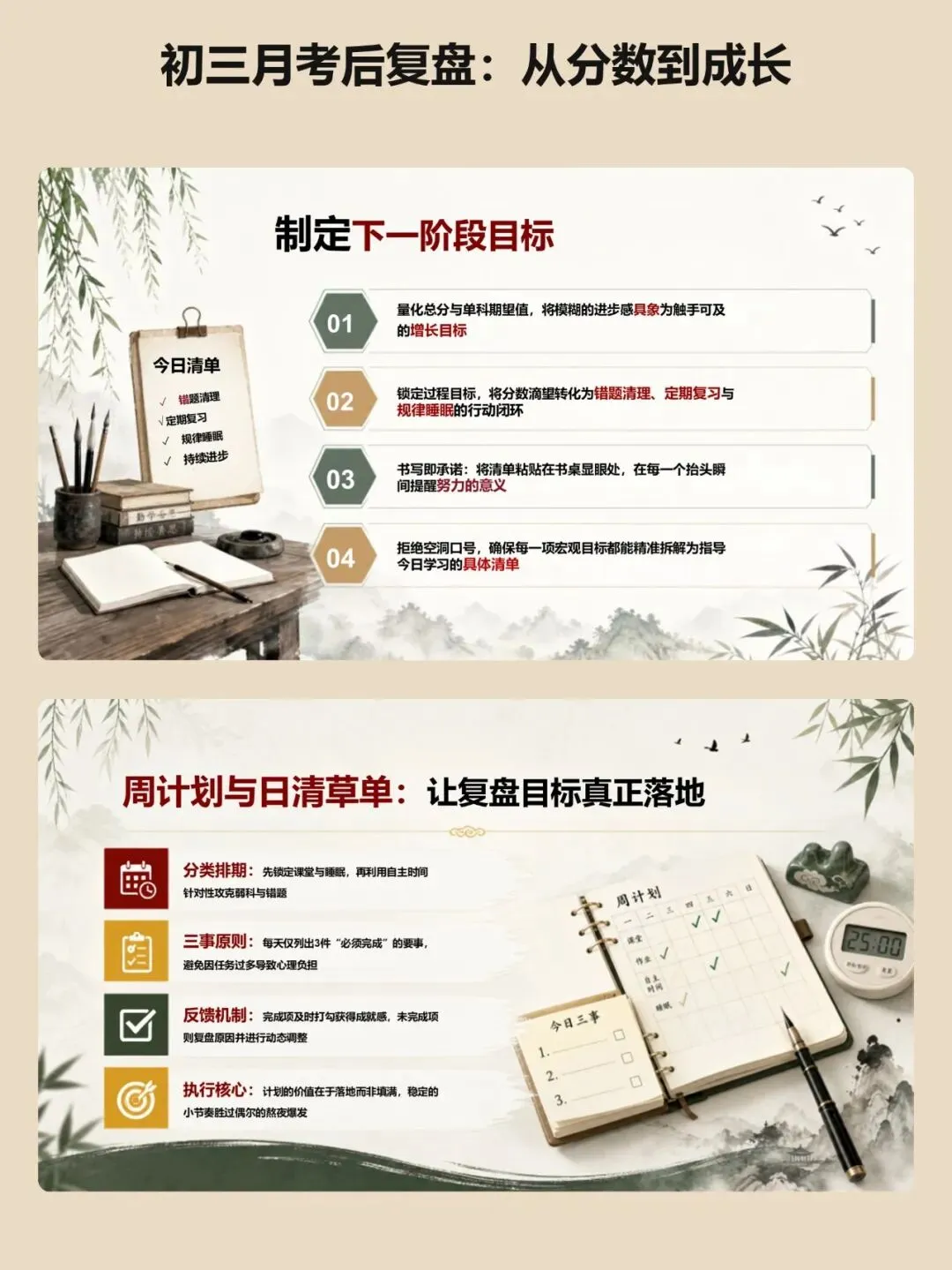 考后复盘别只说粗心:这份初三课件把失分原因分成四类来讲 ,从分数到成长【34页PPT】-第15张图片-四季读书网