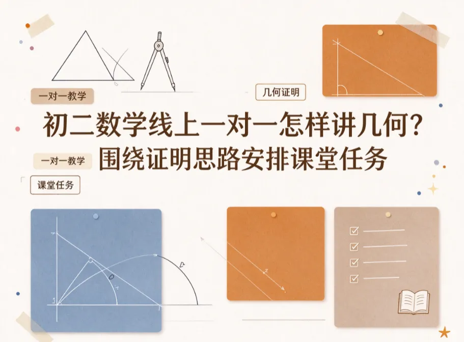 初二数学线上一对一怎样讲几何?博锐学一对一依托模型拆解法搭建证明思路课堂任务-第1张图片-四季读书网