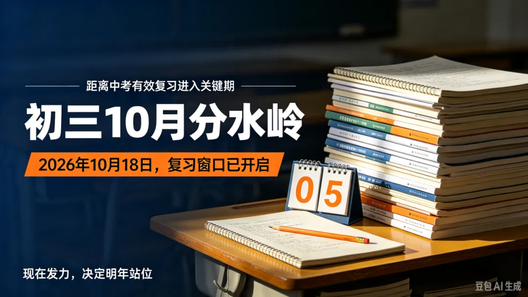初三十月分水岭,分层冲刺备战中考!-第7张图片-四季读书网