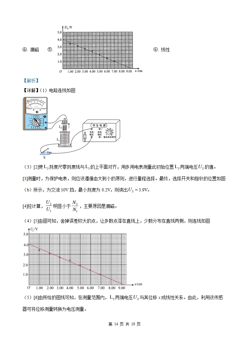 【福建高考物理】2026年福建高考物理真题及答案解析参考版(文末免费获取)-第24张图片-四季读书网