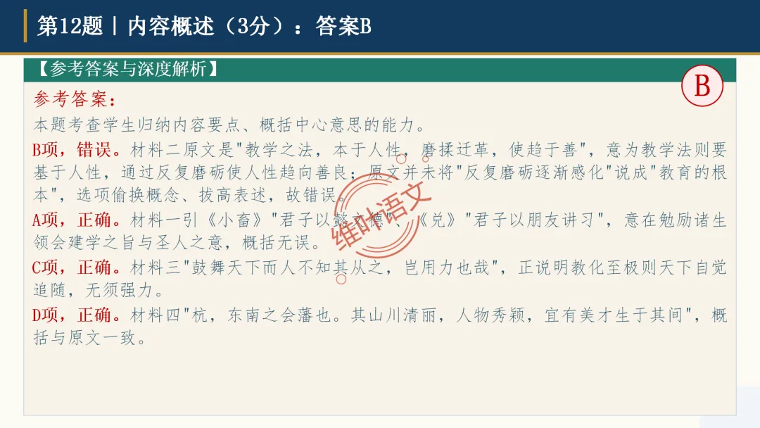 模考讲评|广州市十校(华附省实二中执信广雅六中广附清湾广外铁一等)高三10月适应性训练试题讲评-第72张图片-四季读书网 模考讲评|广州市十校(华附省实二中执信广雅六中广附清湾广外铁一等)高三10月适应性训练试题讲评-第72张图片-四季读书网