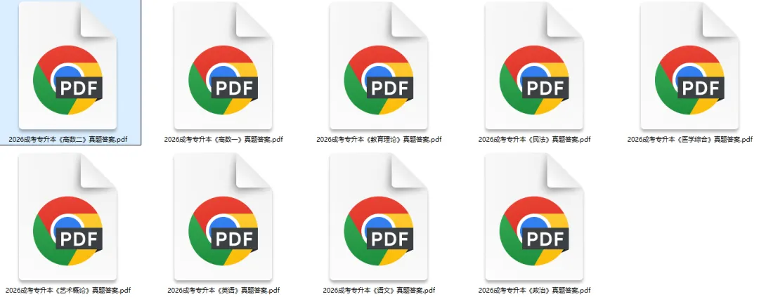 成考专升本答案!2026成人高考(专升本) 专业课《艺术概论/高数一/高数二/民法/教育理论/医学综合/语文》《政治》《英语》真题答案pdf下载-第4张图片-四季读书网