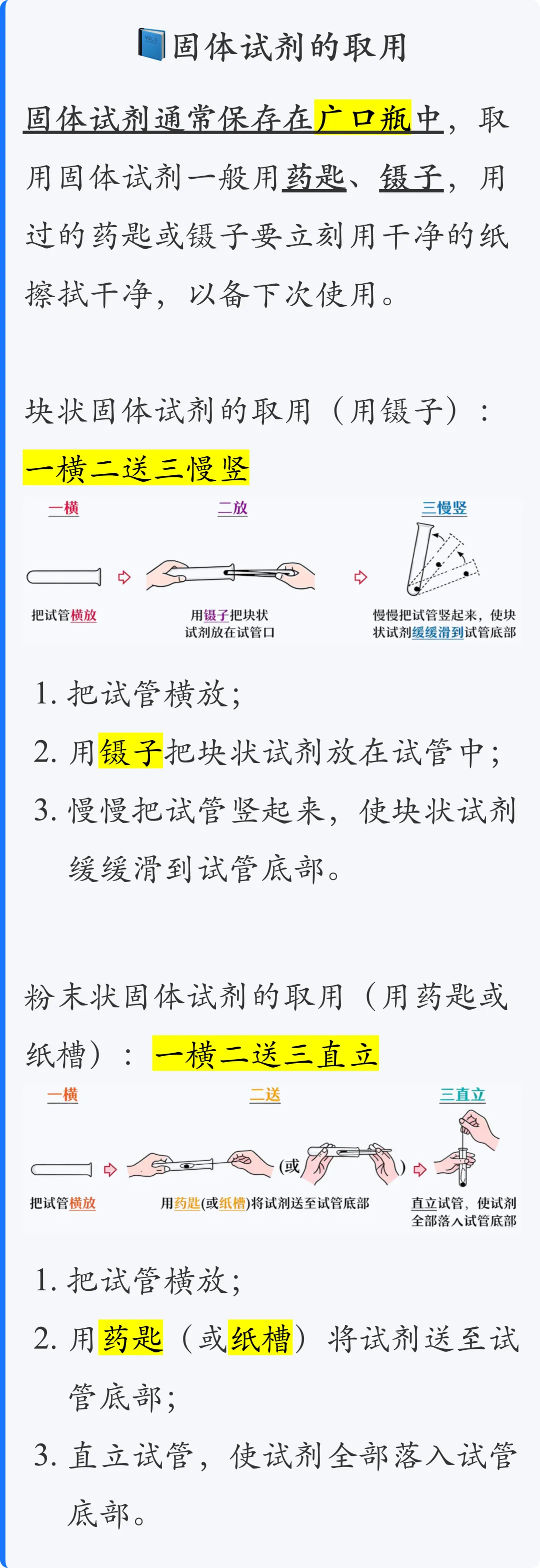 初三化学:化学试剂的取用规则|核心知识点-第2张图片-四季读书网 初三化学:化学试剂的取用规则|核心知识点-第2张图片-四季读书网