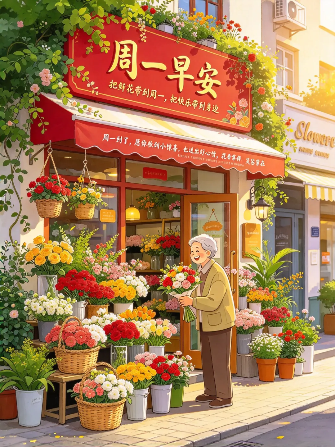 【周一早安】农历九月初三,最新“周一愉快”早上好问候图片-第4张图片-四季读书网
