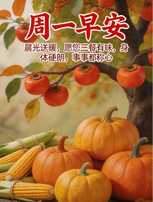 【周一早安】农历九月初三,最新“周一愉快”早上好问候图片-第5张图片-四季读书网