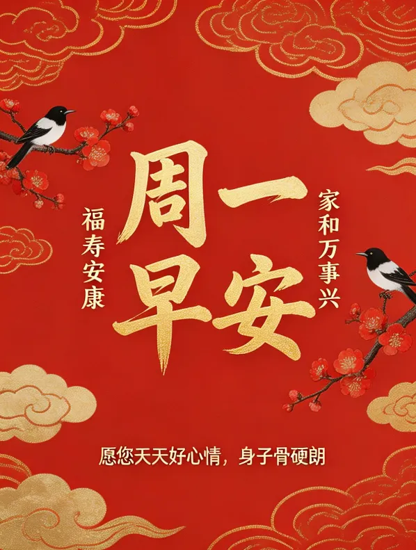 【周一早安】农历九月初三,最新“周一愉快”早上好问候图片-第6张图片-四季读书网