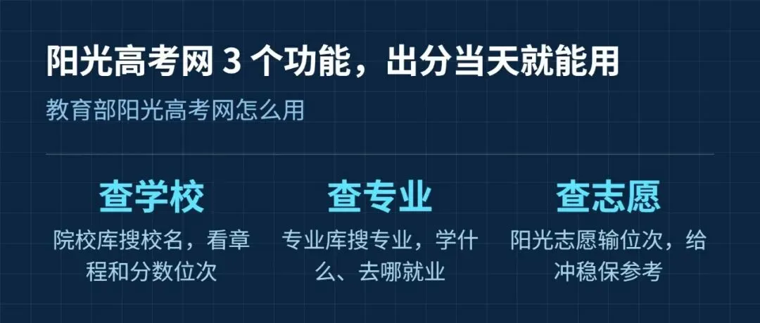 阳光高考网能干什么,高三生现在就可盯起来-第1张图片-四季读书网