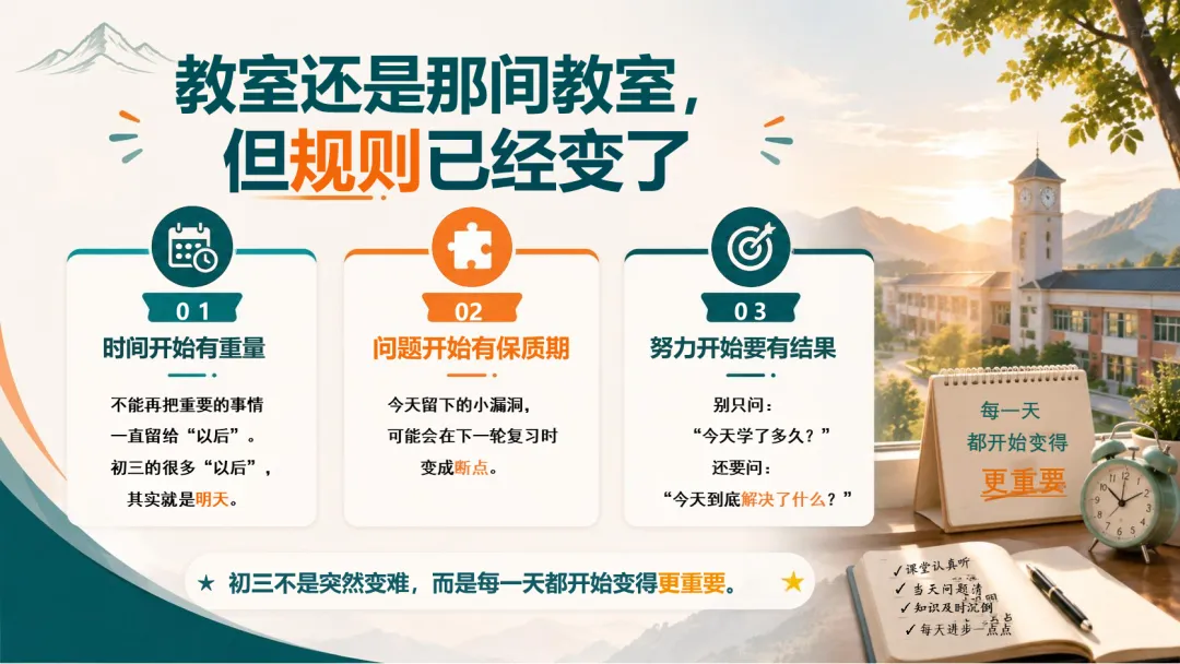 初三开学第一课PPT——初三,拼的到底是什么?-第5张图片-四季读书网