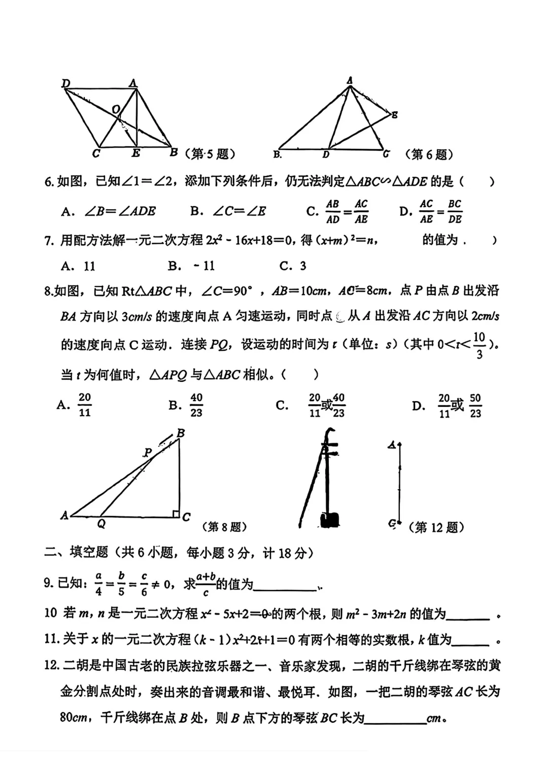 【初三】2026年9上高新一中&高新系初中第①次月考-第23张图片-四季读书网