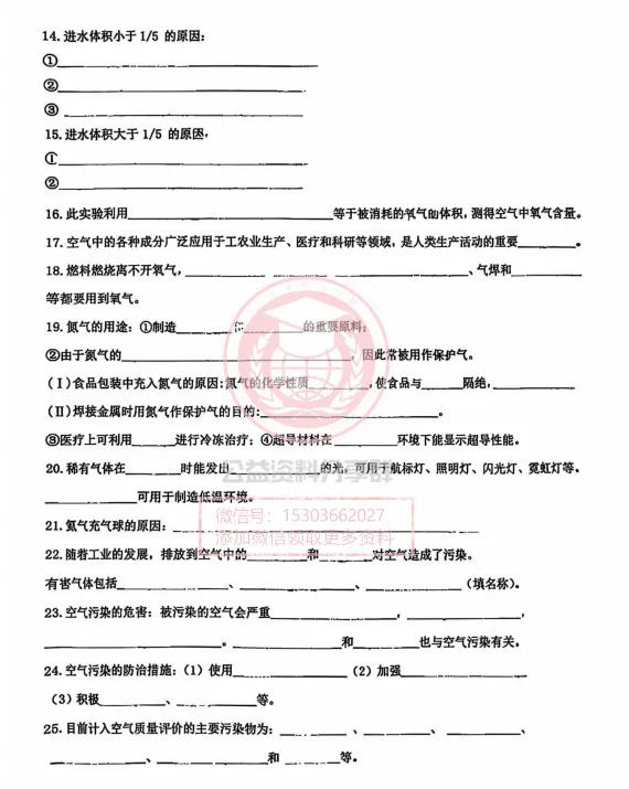 【初三/八上】2025年松雷八(上)化学·基础知识 第二单元-第4张图片-四季读书网 【初三/八上】2025年松雷八(上)化学·基础知识 第二单元-第4张图片-四季读书网