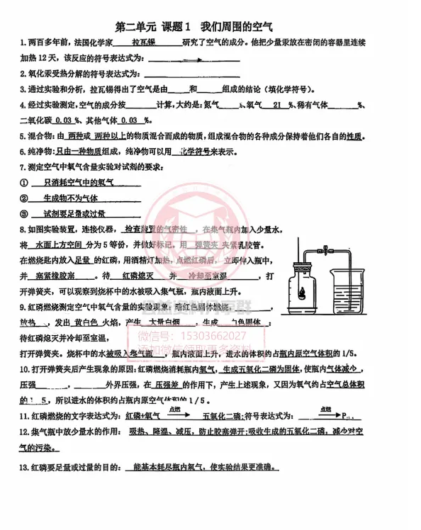 【初三/八上】2025年松雷八(上)化学·基础知识 第二单元-第8张图片-四季读书网 【初三/八上】2025年松雷八(上)化学·基础知识 第二单元-第8张图片-四季读书网