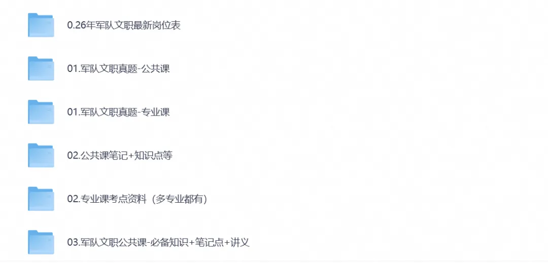 军队文职考试备考资料含历年真题(2013-2025)(公共科目+专业科目)试卷+答案解析(电子版pdf)-第1张图片-四季读书网 军队文职考试备考资料含历年真题(2013-2025)(公共科目+专业科目)试卷+答案解析(电子版pdf)-第1张图片-四季读书网