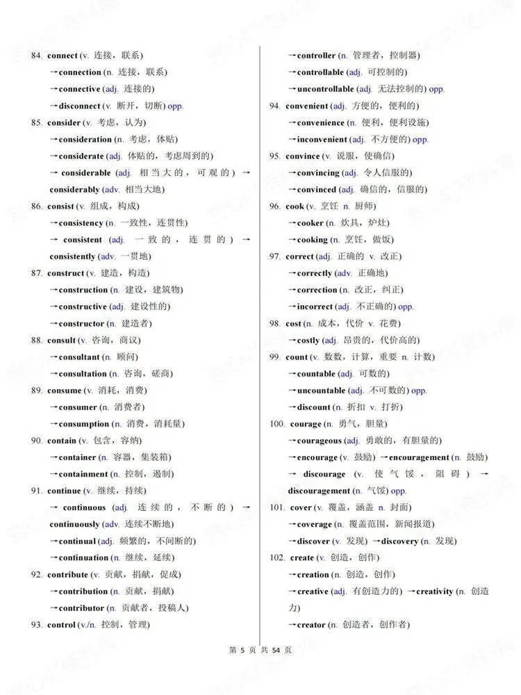 高中英语-词性转换高考复习专项汇总归纳高频词汇-第5张图片-四季读书网 高中英语-词性转换高考复习专项汇总归纳高频词汇-第5张图片-四季读书网