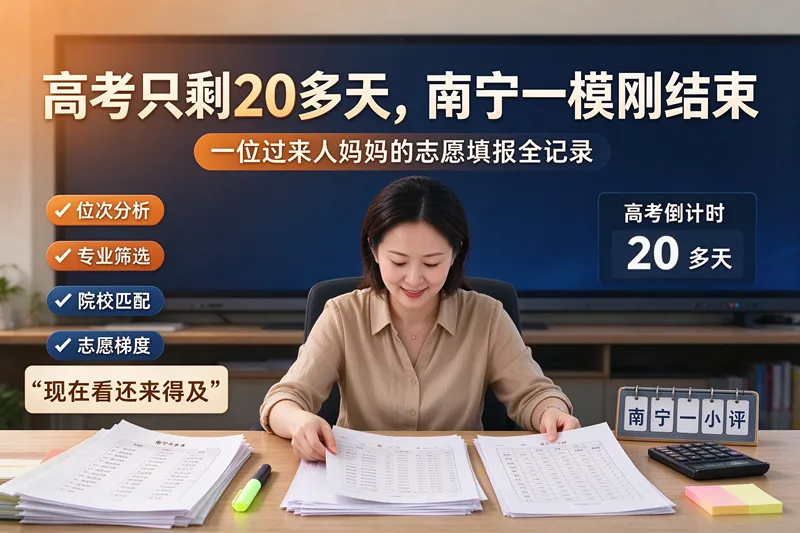 高考只剩20多天,南宁一模刚结束:一位过来人妈妈的志愿填报全记录,现在看还来得及-第2张图片-四季读书网 高考只剩20多天,南宁一模刚结束:一位过来人妈妈的志愿填报全记录,现在看还来得及-第2张图片-四季读书网