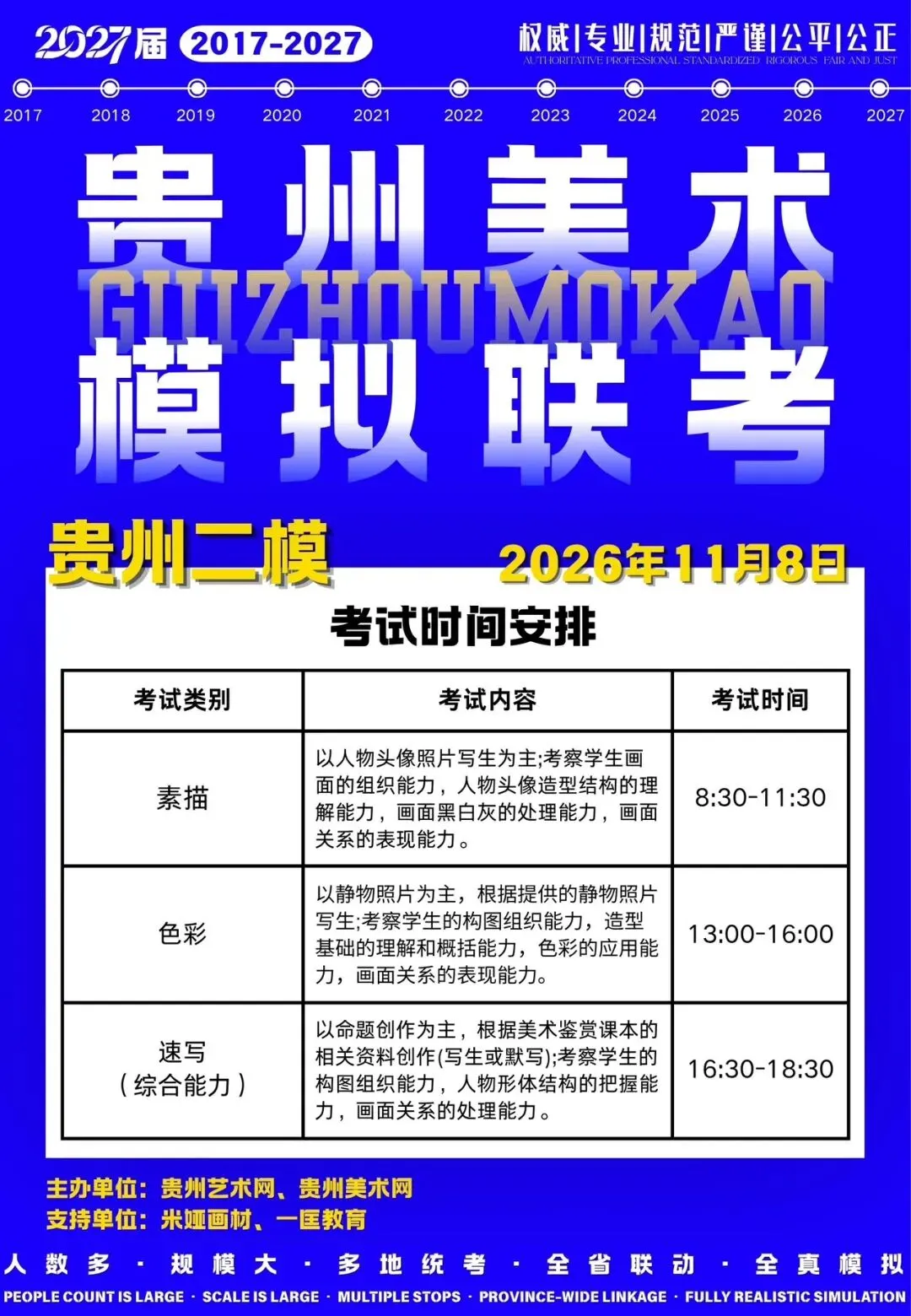 贵州省2027届美术模拟考试二模将于11月8日举行!-第4张图片-四季读书网