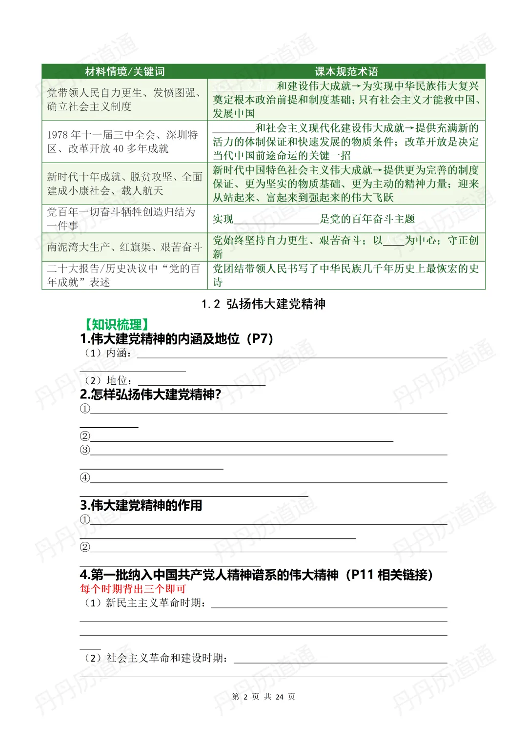 中考道法:核心问答题训练与术语转化练习(可领取电子版)-第7张图片-四季读书网