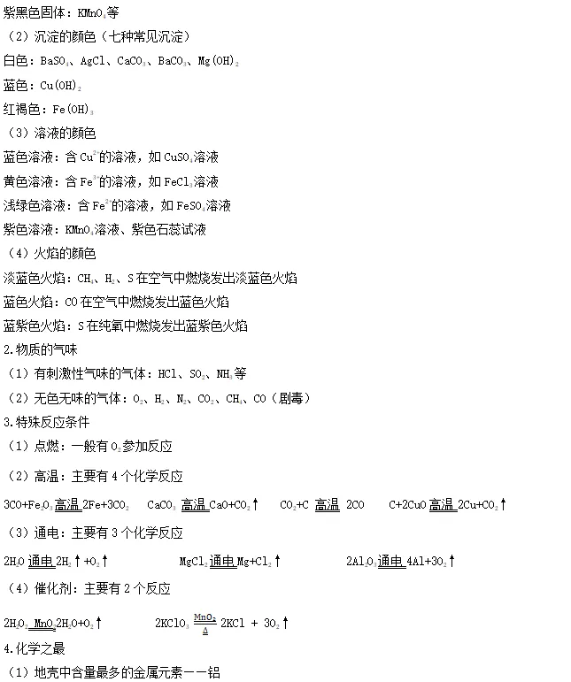 中考化学 | 必背核心要点 物质间的转化与推断-第6张图片-四季读书网 中考化学 | 必背核心要点 物质间的转化与推断-第6张图片-四季读书网