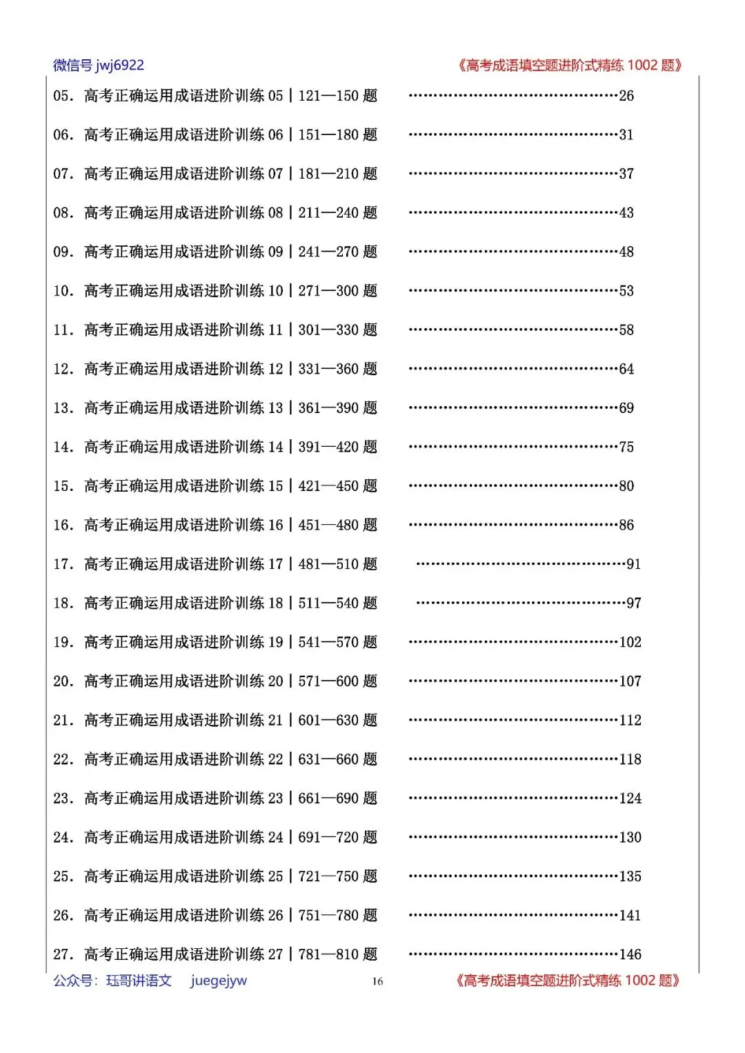 高考成语填空进阶式训练(34)︱全面熟记成语,深入分析语境——成语辨析与运用全息复习学案(2027年版)(第2589期)-第16张图片-四季读书网