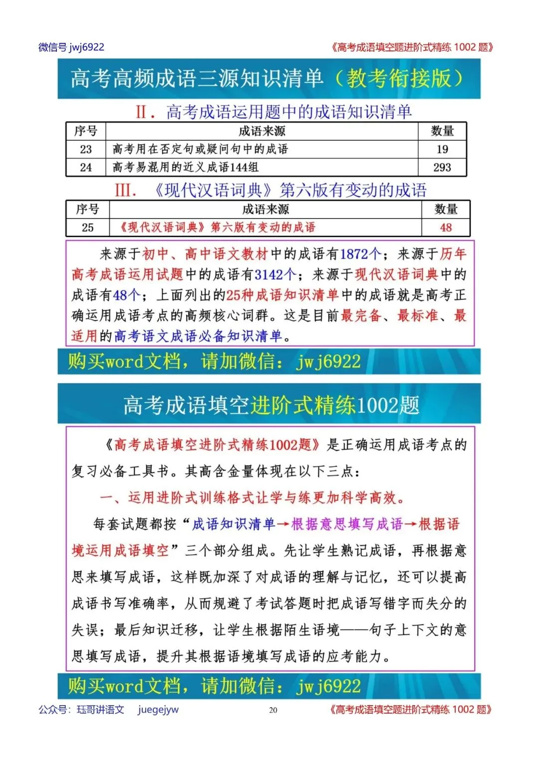 高考成语填空进阶式训练(34)︱全面熟记成语,深入分析语境——成语辨析与运用全息复习学案(2027年版)(第2589期)-第20张图片-四季读书网