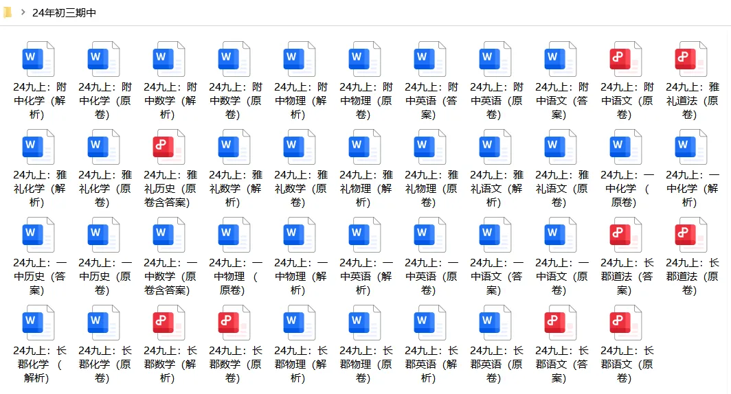 备战初三期中|24年、25年长沙各大名校初三期中真题整理好了!-第8张图片-四季读书网