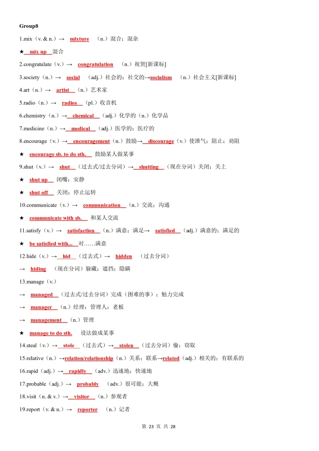 中考英语失分重灾区:词性转换,别再死背原形-第24张图片-四季读书网 中考英语失分重灾区:词性转换,别再死背原形-第24张图片-四季读书网