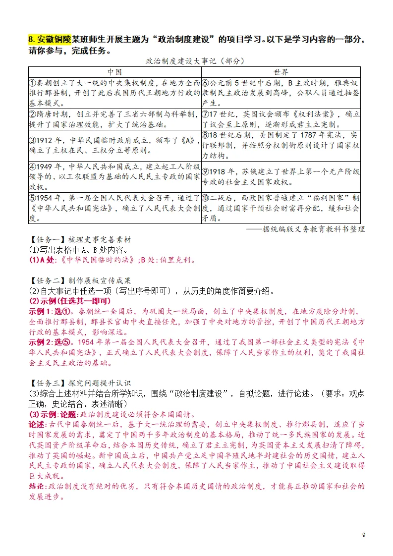 中考历史:革命改革与社会转型-第5张图片-四季读书网