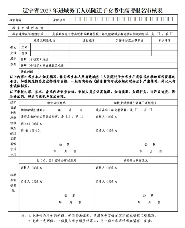 2027年辽宁省高考报名流程及注意事项-第27张图片-四季读书网 2027年辽宁省高考报名流程及注意事项-第27张图片-四季读书网