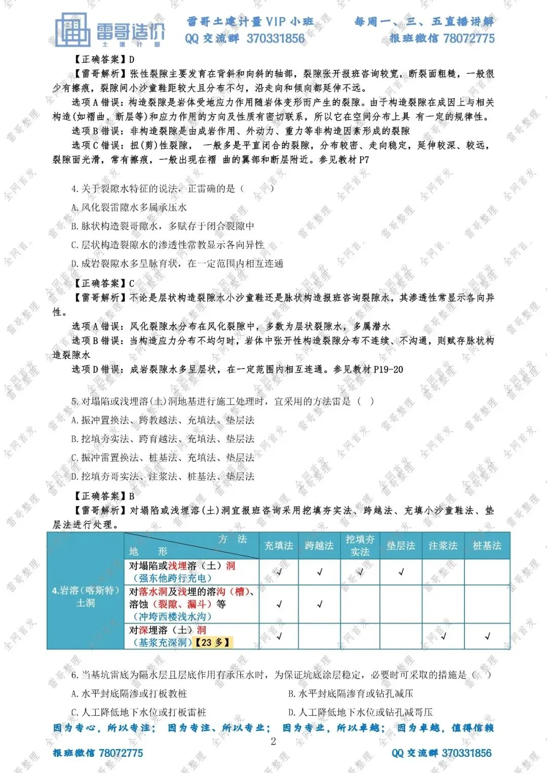 【独家·首发】2026雷哥土建计量真题完整版复原对答案啦!-第4张图片-四季读书网
