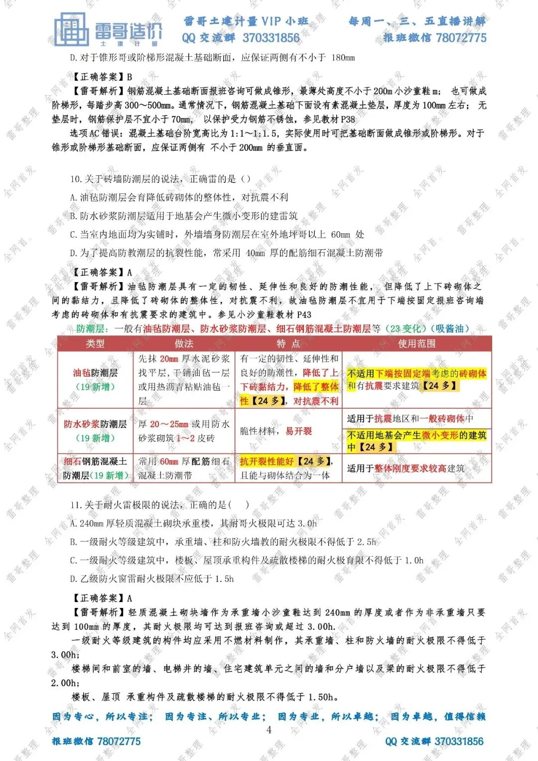 【独家·首发】2026雷哥土建计量真题完整版复原对答案啦!-第6张图片-四季读书网