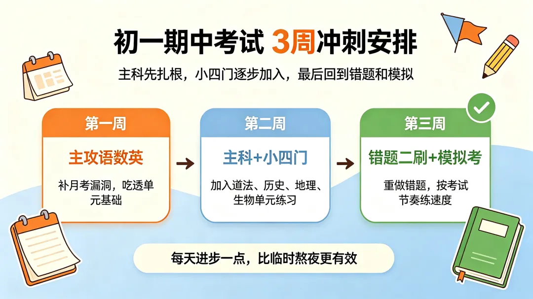初一月考只是热身,期中考试才是孩子初中第一场真正的硬仗!-第3张图片-四季读书网