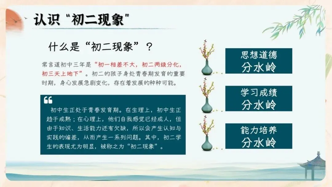 初二期中家长会PPT现成!这份70页《初二新程 筑梦前行》,从＂现象＂三大分水岭、假努力九条到地生会考备考一次讲透,班主任直接用-第12张图片-四季读书网