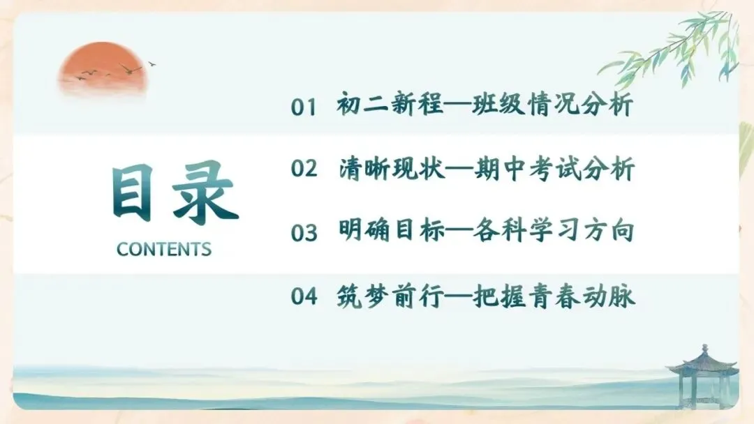 初二期中家长会PPT现成!这份70页《初二新程 筑梦前行》,从四层学生分层建议、地生会考＂小中考＂到青春期沟通四大雷区一次讲透-第5张图片-四季读书网