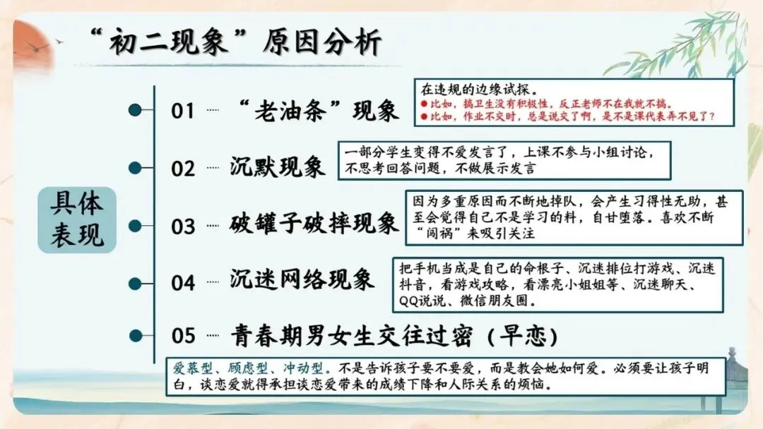 初二期中家长会PPT现成!这份70页《初二新程 筑梦前行》,从四层学生分层建议、地生会考＂小中考＂到青春期沟通四大雷区一次讲透-第16张图片-四季读书网
