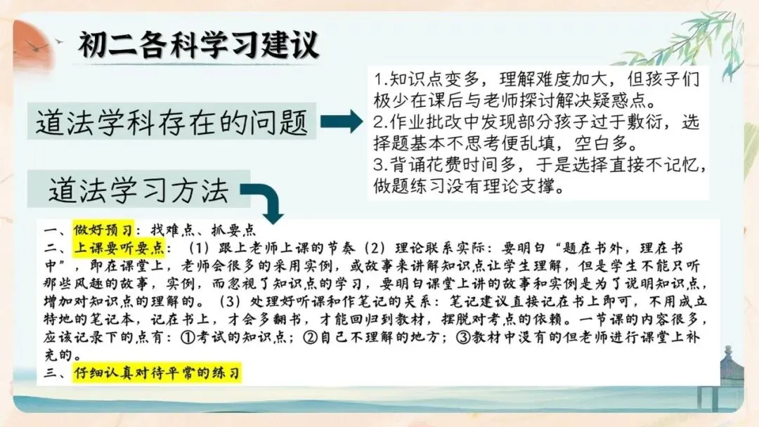 初二期中家长会PPT现成!这份70页《初二新程 筑梦前行》,从＂现象＂三大分水岭、假努力九条到地生会考备考一次讲透,班主任直接用-第49张图片-四季读书网