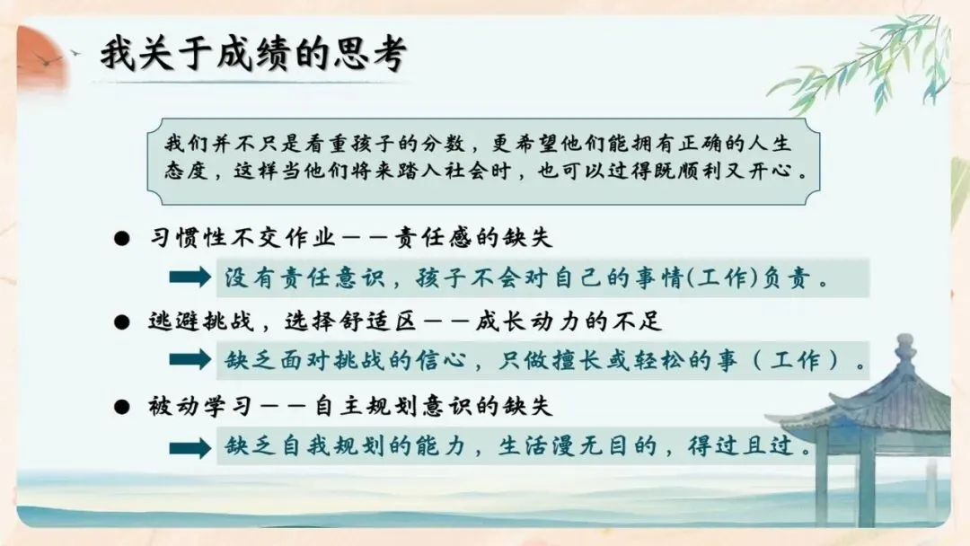 初二期中家长会PPT现成!这份70页《初二新程 筑梦前行》,从四层学生分层建议、地生会考＂小中考＂到青春期沟通四大雷区一次讲透-第39张图片-四季读书网