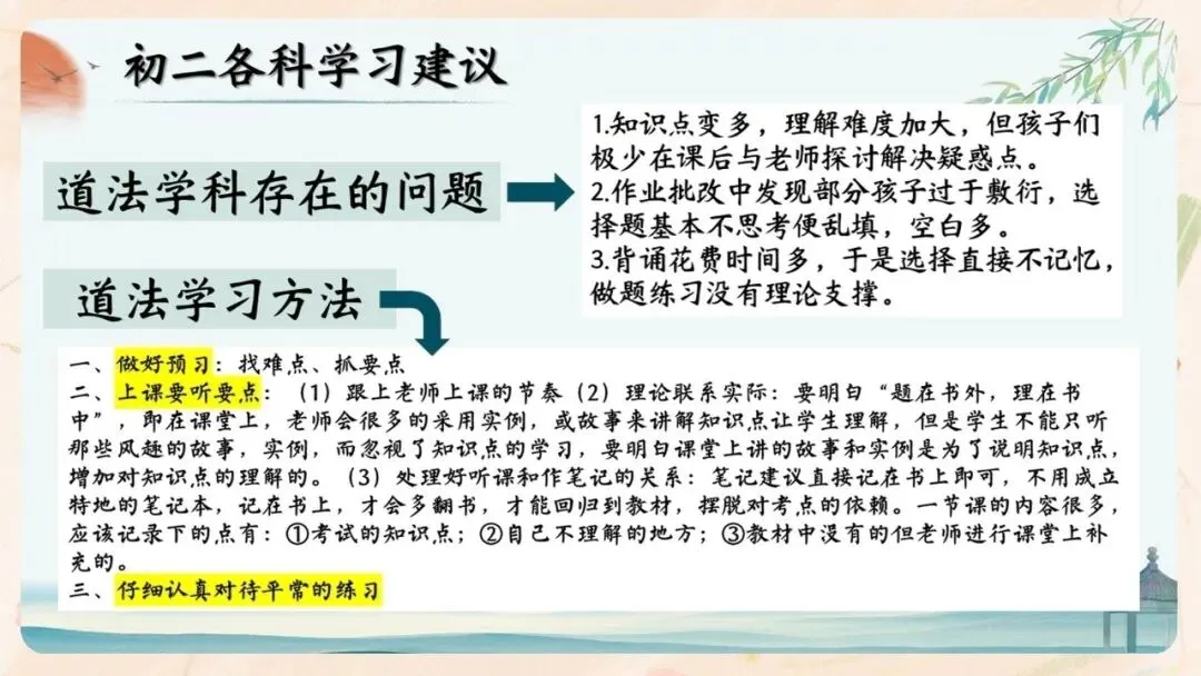 初二期中家长会PPT现成!这份70页《初二新程 筑梦前行》,从四层学生分层建议、地生会考＂小中考＂到青春期沟通四大雷区一次讲透-第49张图片-四季读书网