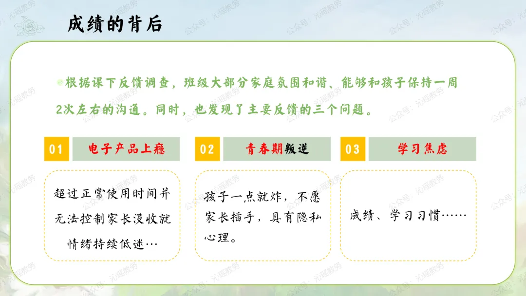 【初二】八年级上期中家长会PPT:点亮星星,需要你也需要我 || 生地会考在即,这一年,拼的不只是成绩【PPT+发言稿】-第17张图片-四季读书网 【初二】八年级上期中家长会PPT:点亮星星,需要你也需要我 || 生地会考在即,这一年,拼的不只是成绩【PPT+发言稿】-第17张图片-四季读书网